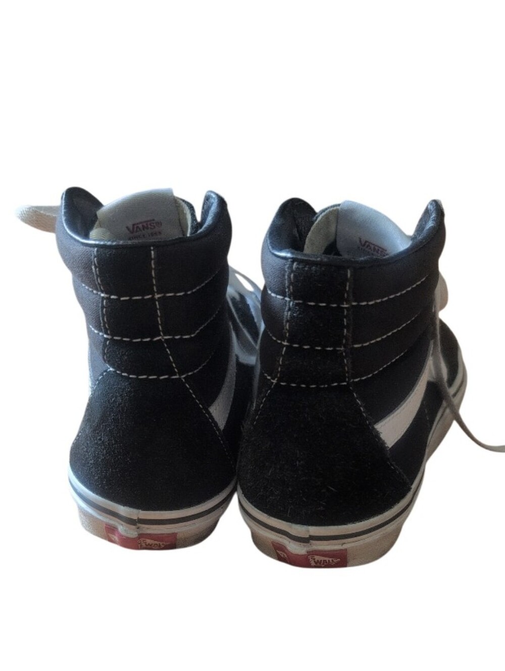 Classic Vans Sk8-Hi high top sneakers in black suede and canvas - Picture 4 of 7